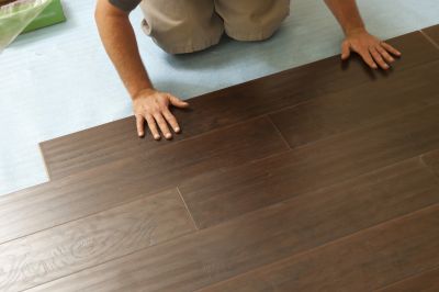 Luxury Vinyl Plank in Basement